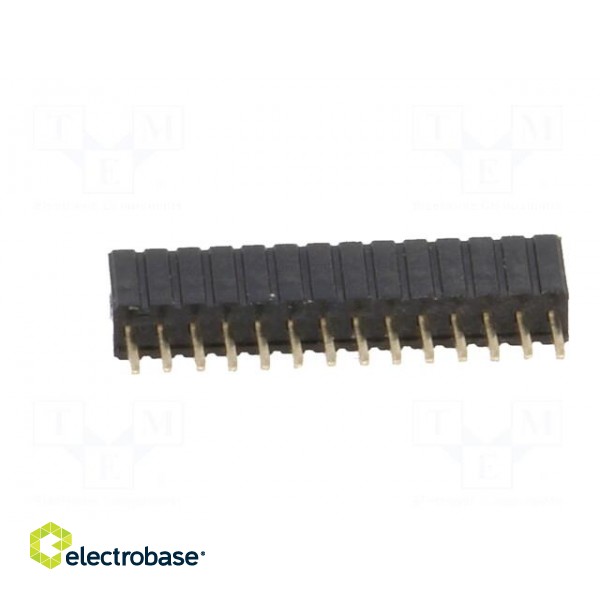 Socket | pin strips | female | PIN: 14 | straight | 1.27mm | THT | 1x14 image 5