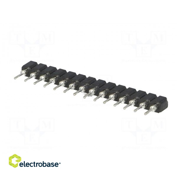 Socket | pin strips | female | PIN: 14 | turned contacts | straight image 6