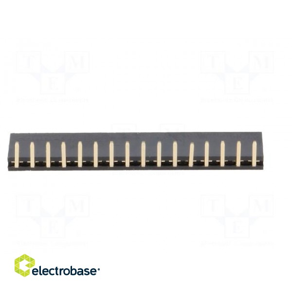 Socket | pin strips | female | PIN: 16 | angled 90° | 2.54mm | THT | 1x16 image 5