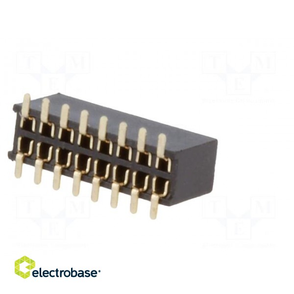 Socket | pin strips | female | PIN: 16 | straight | 1.27mm | SMT | 2x8 | 1A image 6