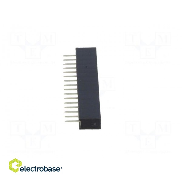 Socket | pin strips | female | PIN: 16 | straight | 2mm | THT | 1x16 image 7