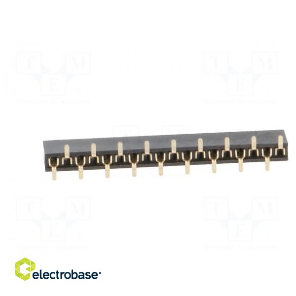 Socket | pin strips | female | PIN: 18 | straight | 1.27mm | SMT | 1x18 image 5