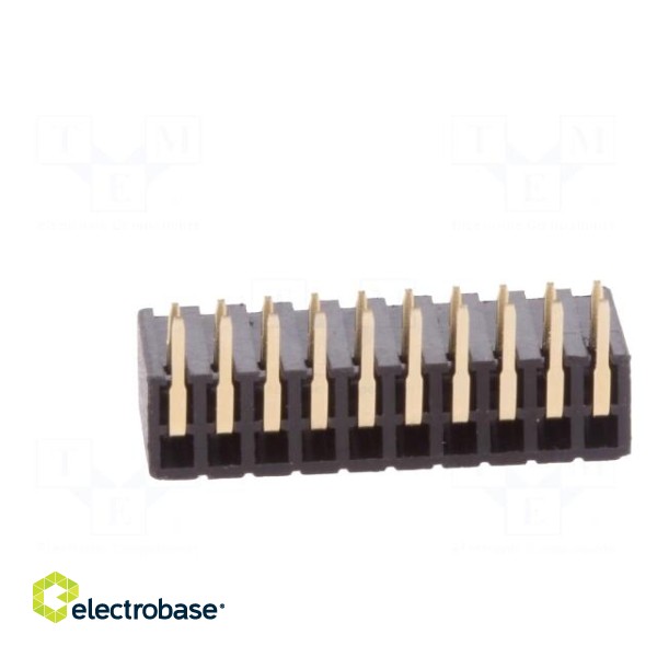 Socket | pin strips | female | PIN: 20 | angled 90° | 2mm | THT | 2x10 image 5