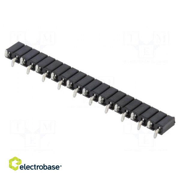 Socket | pin strips | female | PIN: 20 | straight | 2.54mm | SMT | 1x20 image 2