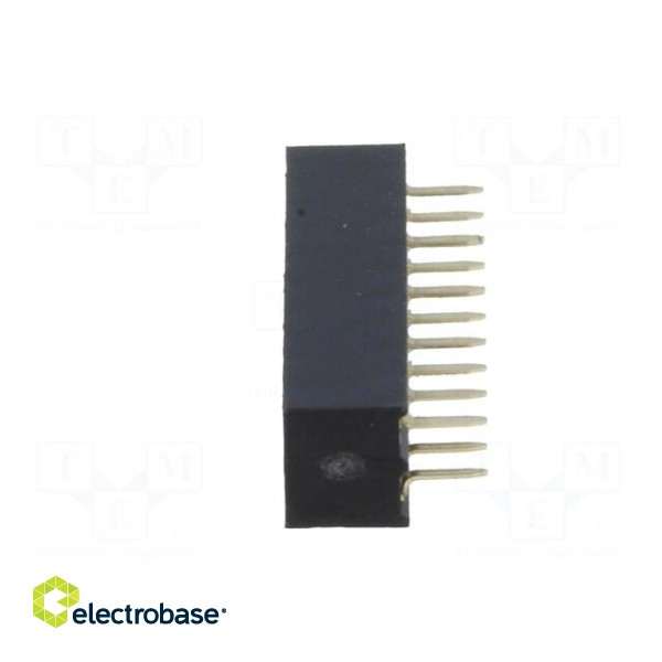 Socket | pin strips | female | PIN: 20 | straight | 2mm | THT | 2x10 | L2.7mm image 3