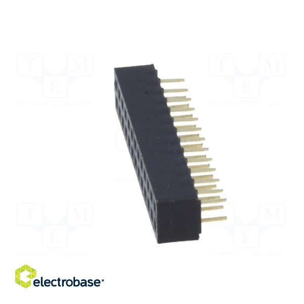 Socket | pin strips | female | PIN: 26 | straight | 2mm | THT | 2x13 | L2.7mm image 3