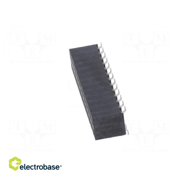 Socket | pin strips | female | PIN: 26 | vertical | 2.54mm | SMT | 2x13 image 3