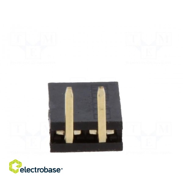 Socket | pin strips | female | PIN: 2 | angled 90° | 2.54mm | THT | 1x2 фото 5