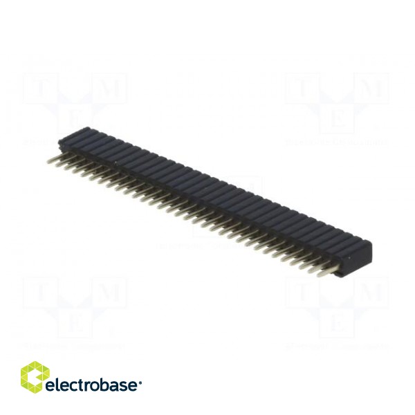 Socket | pin strips | female | PIN: 32 | straight | 1.27mm | THT | 1x32 фото 6