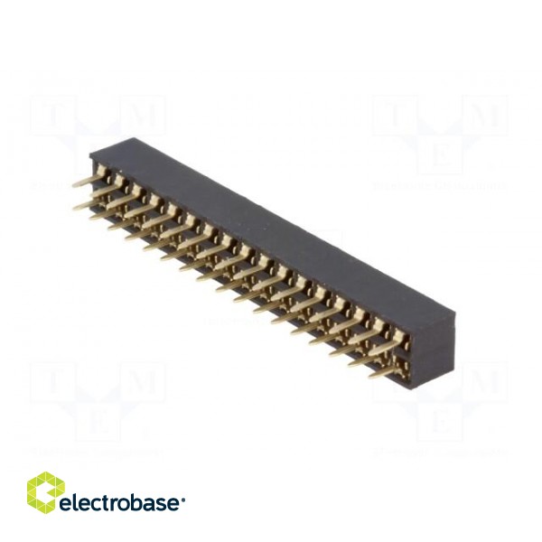 Socket | pin strips | female | PIN: 34 | straight | 2mm | THT | 2x17 image 6