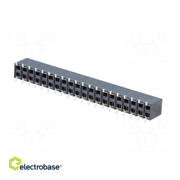 Socket | pin strips | female | PIN: 40 | vertical | 2.54mm | SMT | 2x20 image 6