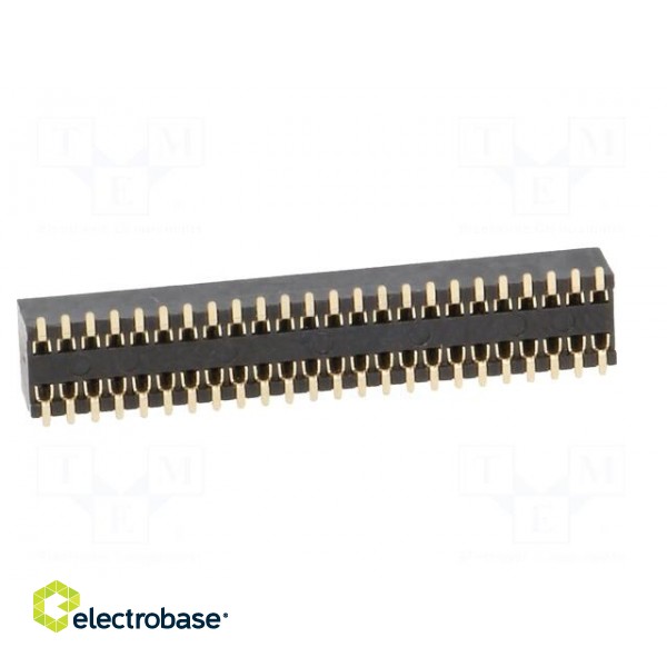 Socket | pin strips | female | PIN: 48 | straight | 1.27mm | SMT | 2x24 image 5