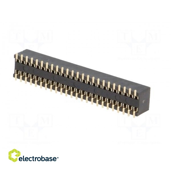 Socket | pin strips | female | PIN: 48 | straight | 1.27mm | SMT | 2x24 image 6