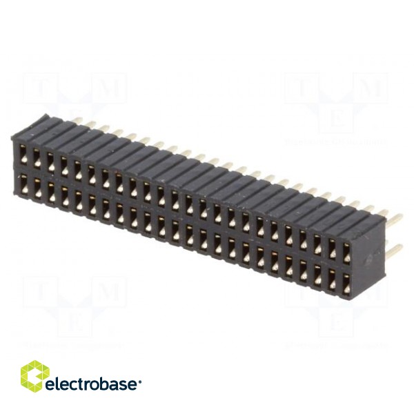 Socket | pin strips | female | PIN: 48 | straight | 1.27mm | THT | 2x24 image 1