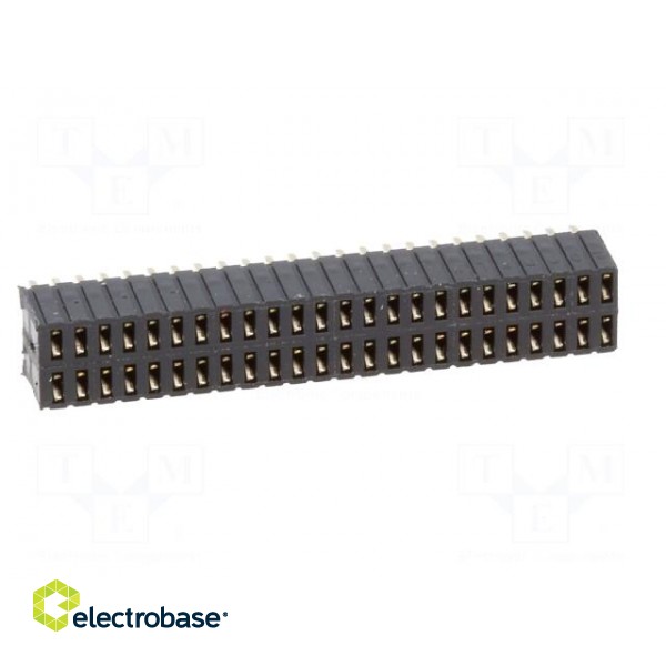 Socket | pin strips | female | PIN: 48 | straight | 1.27mm | THT | 2x24 image 9