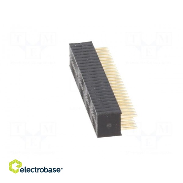 Socket | pin strips | female | PIN: 48 | straight | 1.27mm | THT | 2x24 image 3
