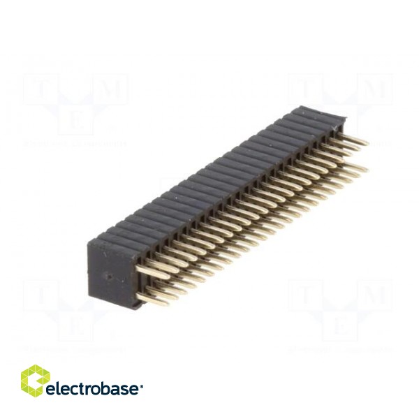 Socket | pin strips | female | PIN: 48 | straight | 1.27mm | THT | 2x24 image 4