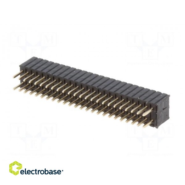 Socket | pin strips | female | PIN: 48 | straight | 1.27mm | THT | 2x24 image 6