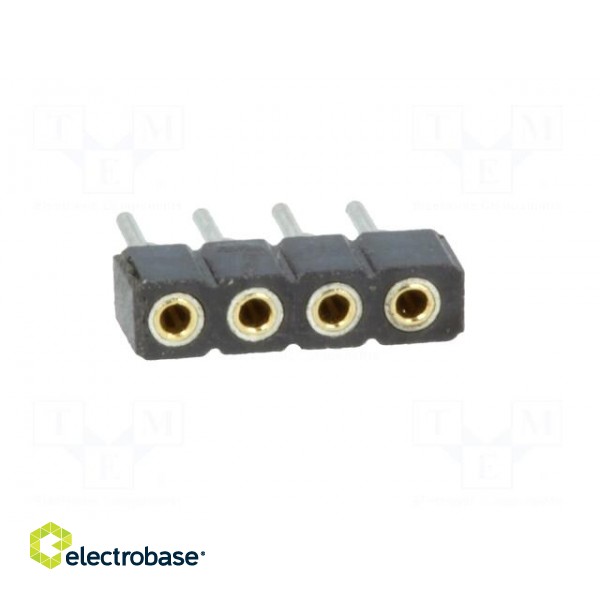 Socket | pin strips | female | PIN: 4 | turned contacts,low profile image 9