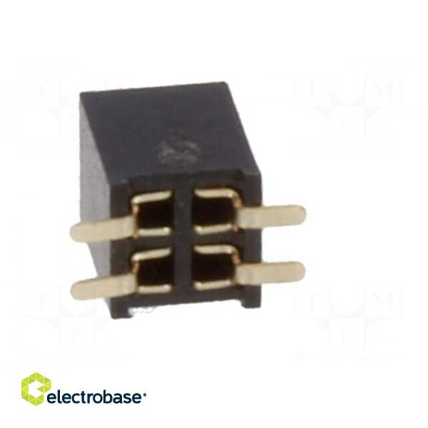 Socket | pin strips | female | PIN: 4 | straight | 1.27mm | SMT | 2x2 | 1A image 5
