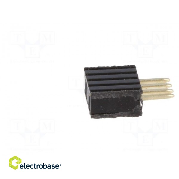 Socket | pin strips | female | PIN: 4 | straight | 1.27mm | THT | 1x4 image 3