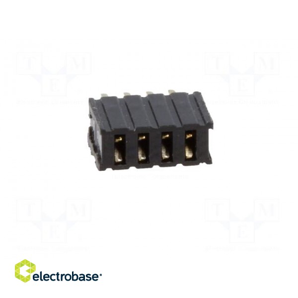 Socket | pin strips | female | PIN: 4 | straight | 1.27mm | THT | 1x4 paveikslėlis 9