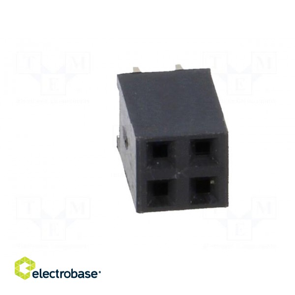 Socket | pin strips | female | PIN: 4 | straight | 2.54mm | THT | 2x2 | 3A image 9