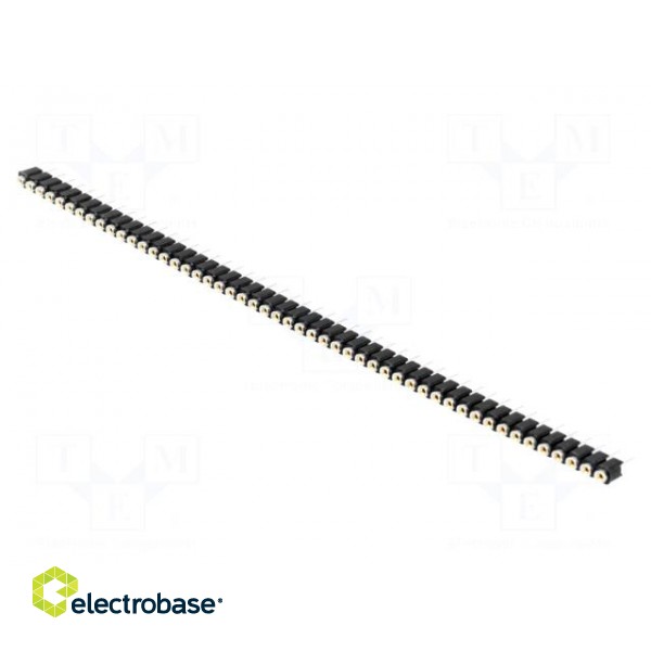 Socket | pin strips | female | PIN: 50 | turned contacts | straight image 1