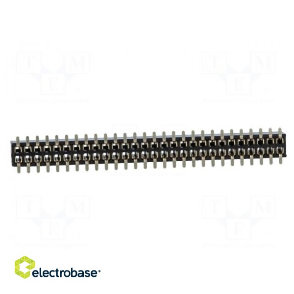 Socket | pin strips | female | PIN: 56 | straight | 1.27mm | SMT | 2x28 image 5