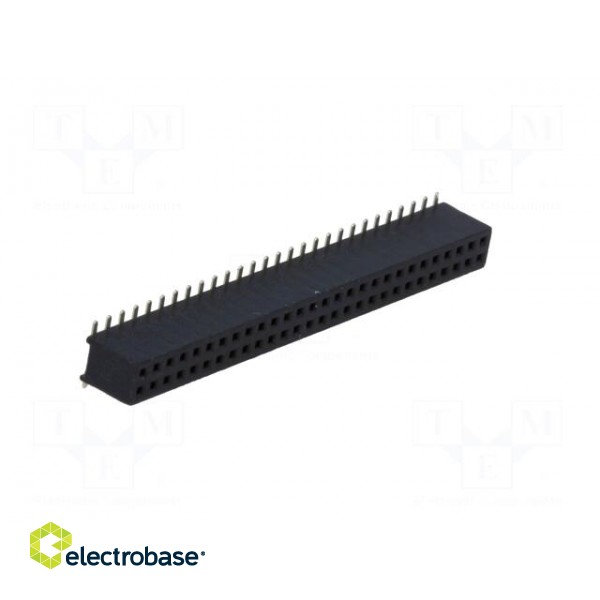 Socket | pin strips | female | PIN: 56 | straight | 1.27mm | SMT | 2x28 image 8