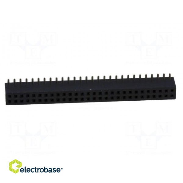 Socket | pin strips | female | PIN: 56 | straight | 1.27mm | SMT | 2x28 image 9