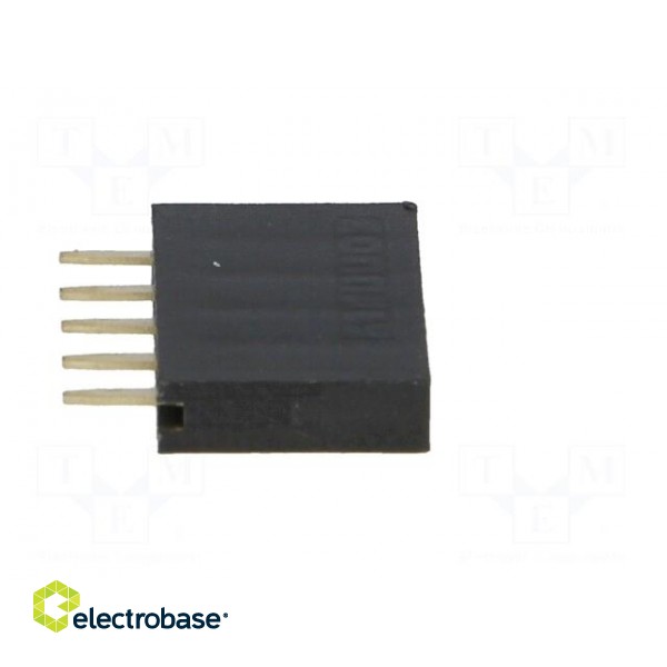 Socket | pin strips | female | PIN: 5 | straight | 2.54mm | THT | 1x5 | 3A image 7
