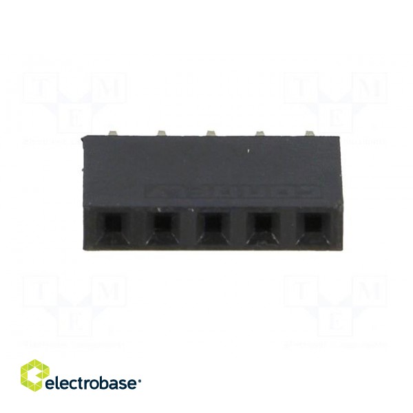 Socket | pin strips | female | PIN: 5 | straight | 2.54mm | THT | 1x5 | 3A image 9