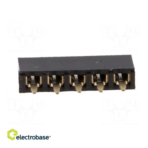 Socket | pin strips | female | PIN: 5 | straight | 2.54mm | THT | 1x5 | 3A image 5