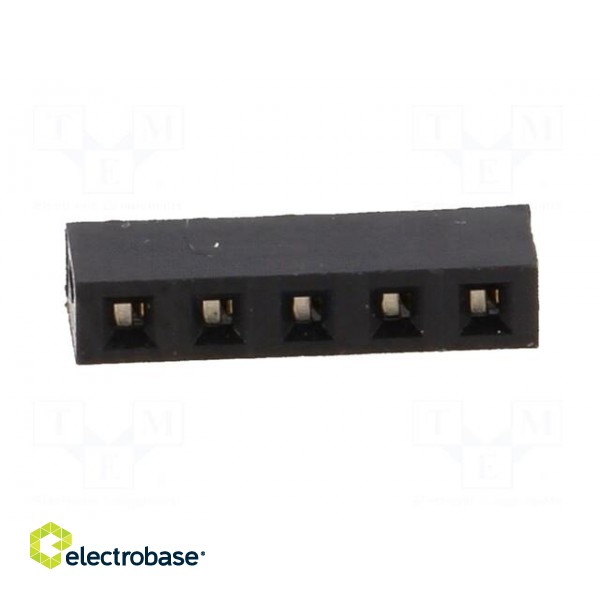 Socket | pin strips | female | PIN: 5 | straight | 2.54mm | THT | 1x5 | 3A image 9