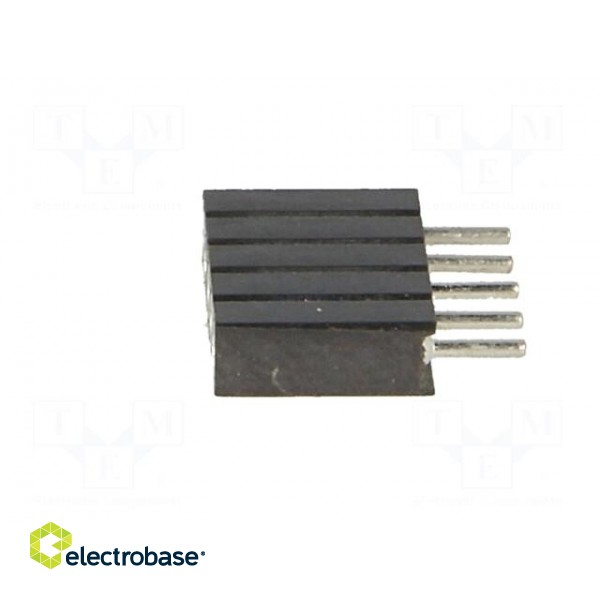 Socket | pin strips | female | PIN: 5 | turned contacts | straight | THT image 3