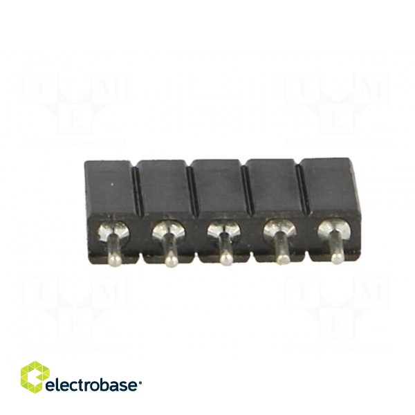 Socket | pin strips | female | PIN: 5 | turned contacts | straight | THT image 5