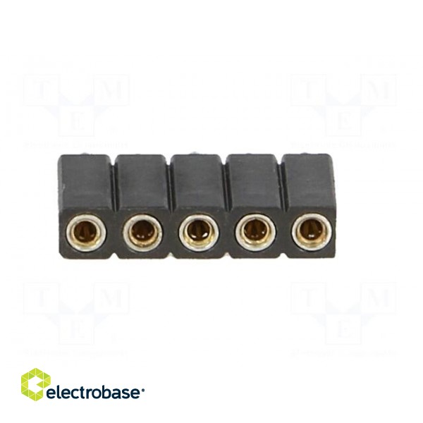 Socket | pin strips | female | PIN: 5 | turned contacts | straight | THT image 9