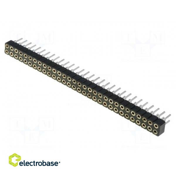 Socket | pin strips | female | PIN: 60 | low profile,turned contacts