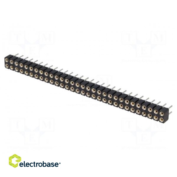 Socket | pin strips | female | PIN: 60 | turned contacts | straight image 1