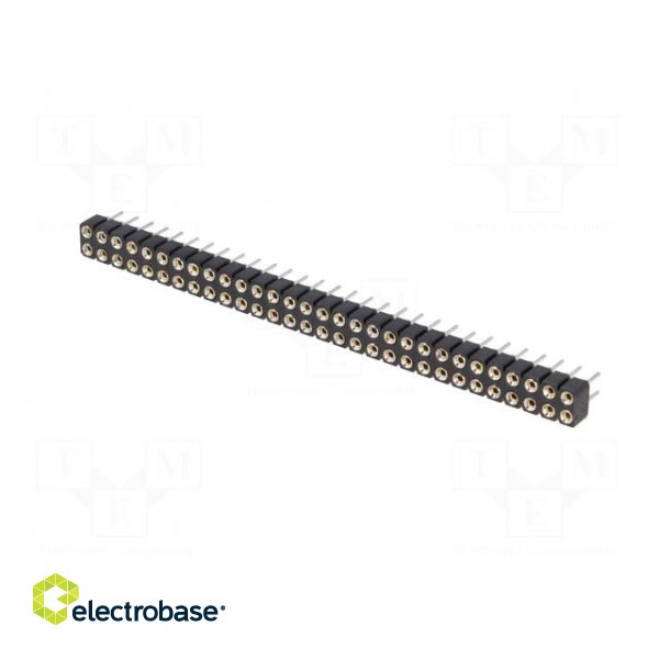 Socket | pin strips | female | PIN: 60 | turned contacts | straight image 2