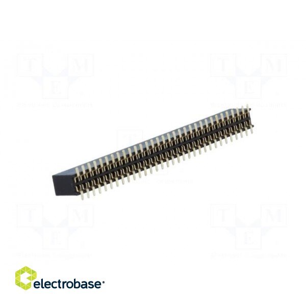 Socket | pin strips | female | PIN: 64 | straight | 1.27mm | SMT | 2x32 фото 4