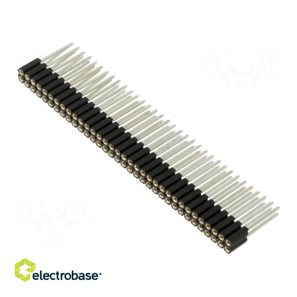Socket | pin strips | female | PIN: 68 | straight | 2.54mm | THT | 2x34