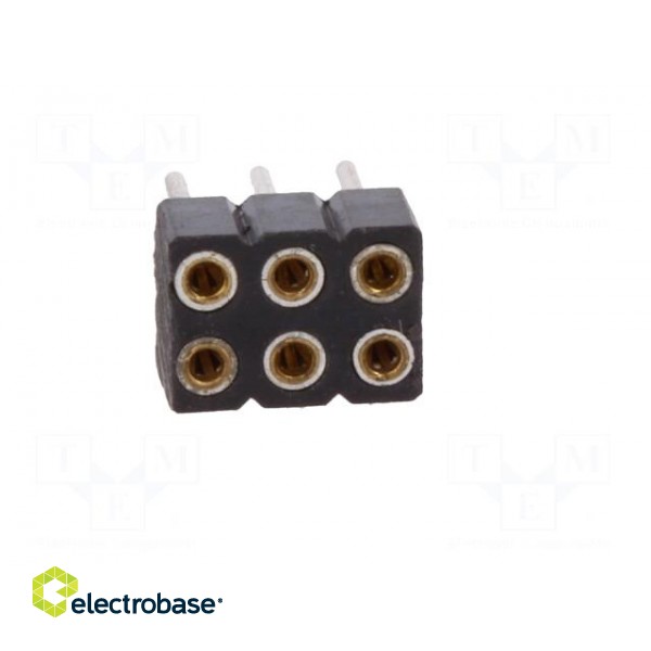 Socket | pin strips | female | PIN: 6 | turned contacts,low profile image 9