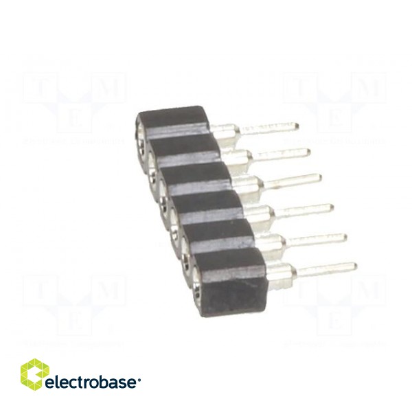 Socket | pin strips | female | PIN: 6 | turned contacts | straight | THT image 3