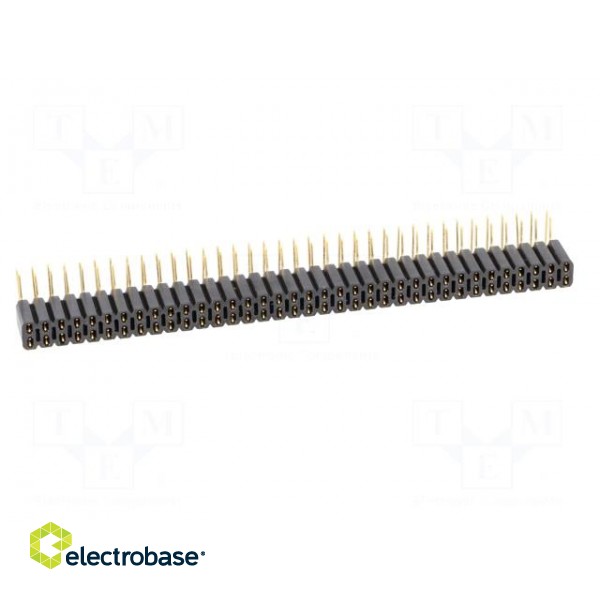 Socket | pin strips | female | PIN: 72 | angled 90° | 2.54mm | THT | 2x36 image 9