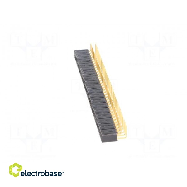 Socket | pin strips | female | PIN: 72 | angled 90° | 2.54mm | THT | 2x36 фото 3