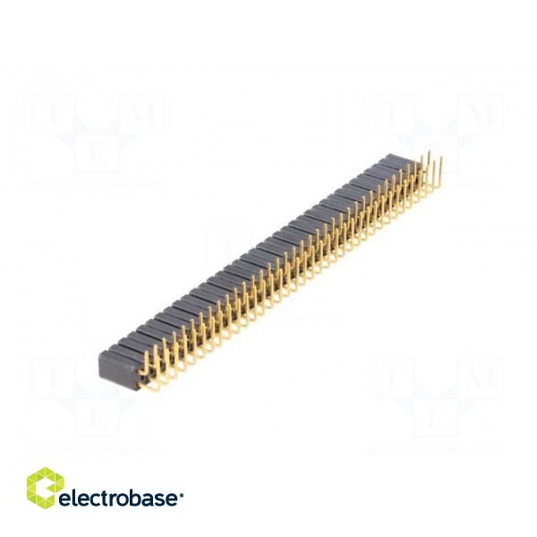 Socket | pin strips | female | PIN: 72 | angled 90° | 2.54mm | THT | 2x36 image 4