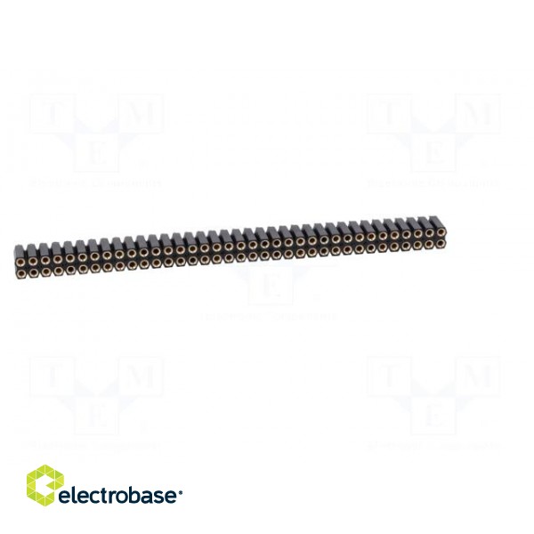 Socket | pin strips | female | PIN: 72 | straight | 2.54mm | THT | 2x36 image 9