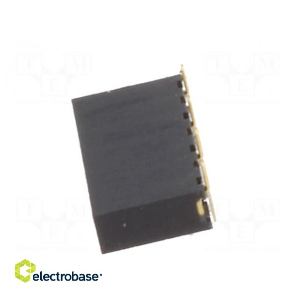 Socket | pin strips | female | PIN: 7 | straight | 1.27mm | SMT | 1x7 | 1A image 3